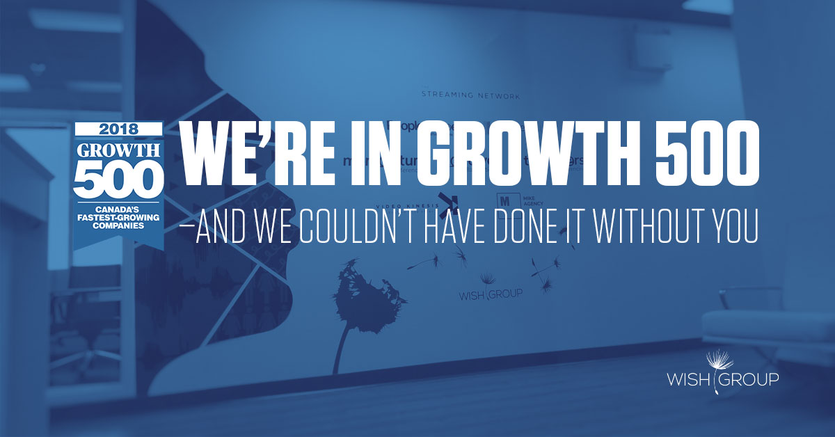 We’re in the Growth 500 – and we couldn’t have done it without you